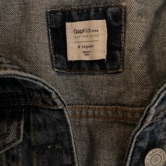 Gap Kids GAP FOR GOOD Denim Girls Jean Jacket Coat Vest  Blue - Picture 2 of 9